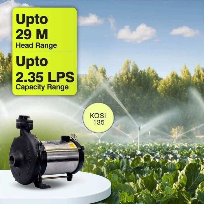 Kirloskar KOSi Series Horizontal Openwell Submersible Pump | IP68 Water-Cooled CED Anti-Rust Underwater Pumpset for Wells, Sumps & Farm Irrigation