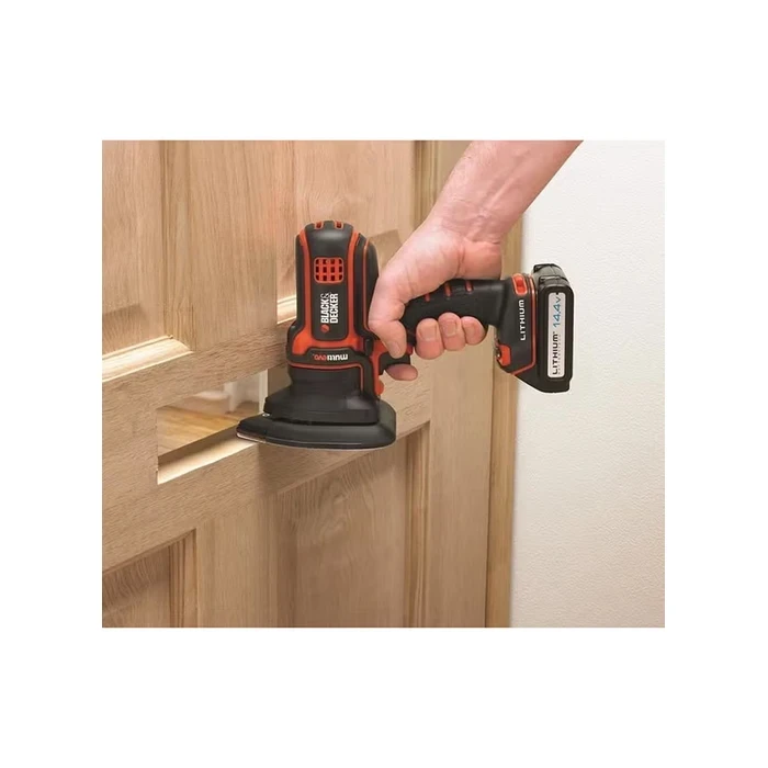 BLACK+DECKER Multievo Detail Corner Sander Attachment Head | 7,500 RPM Hook-and-Loop Tear-Drop Finishing Tool | MTSA2-XJ