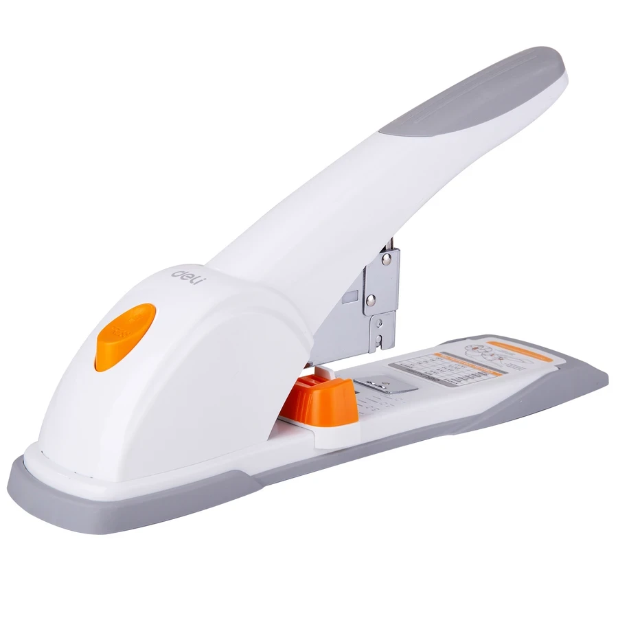 Deli 120-Sheet Heavy-Duty Desktop Stapler | Full Metal Body, Patented Jam Remover & 60mm Adjustable Depth | E0486