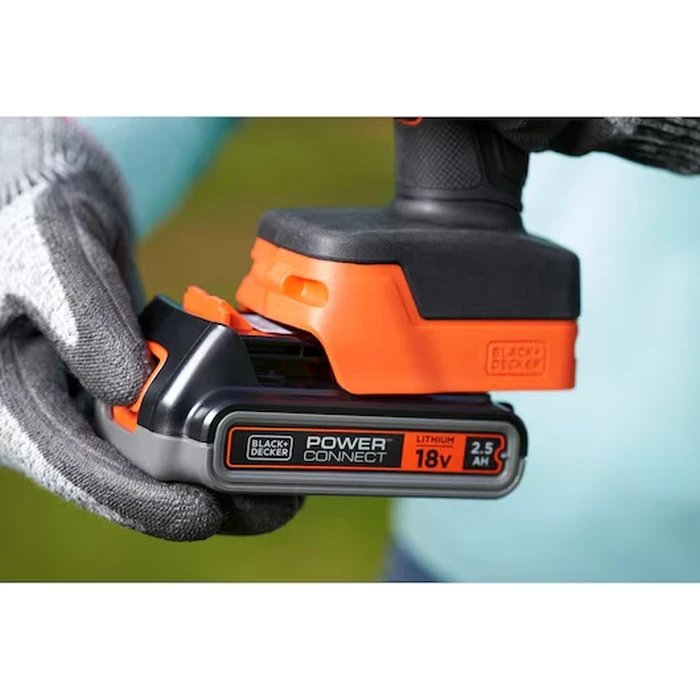 BLACK+DECKER 18V POWERCONNECT Cordless Power Pruner | 25mm Cutting Capacity with 2.0Ah Lithium-Ion Battery & Safety Trigger | BCPP18D1-GB