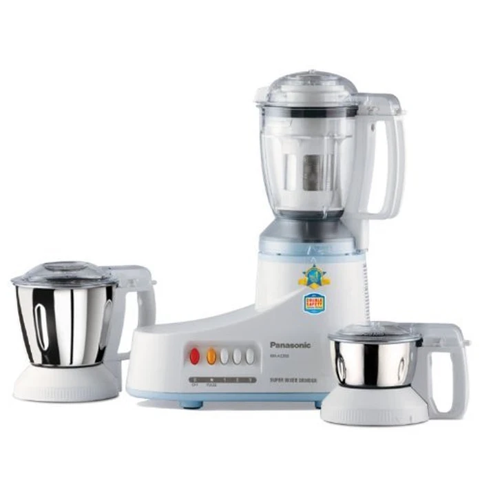 Panasonic 550W Mixer Grinder with 3 Jars & Polycarbonate Juicer Extractor | Heavy Duty Motor with Unique Interlocking Safety System - MX-AC350