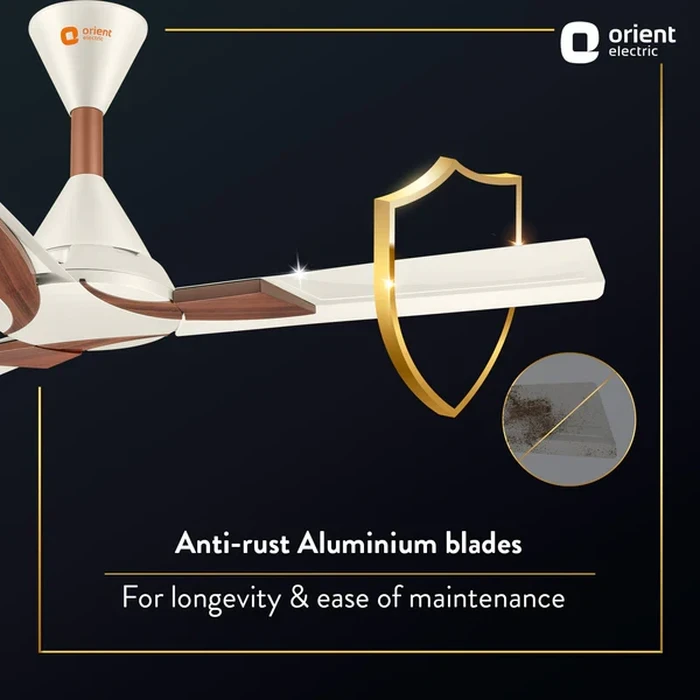 Orient 1200mm Premium Ceiling Fan | Massive 8122 CMM Industrial-Strength Airflow | High-Grade Aluminium Blades Luxury Metallic Matt Finish | Wendy