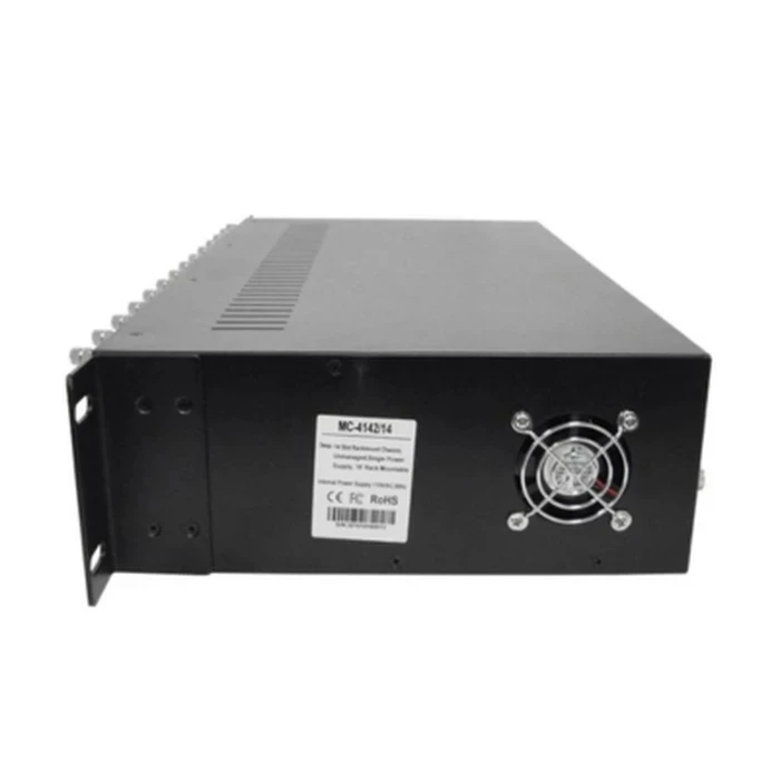 Digicom DG-81/4-2A Media Converter Rack Chassis | 14-Slot Modular Logic | Industrial Grade 19-Inch Mount | ISP & Enterprise Ready