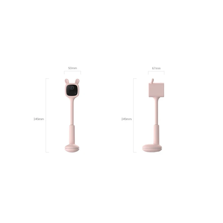 EZVIZ BM1 1080P Wire-Free Smart Baby Monitor (Pink) | AI Crying & Crib Detection, 2000mAh Battery & Auto Lullabies | CS-BM1