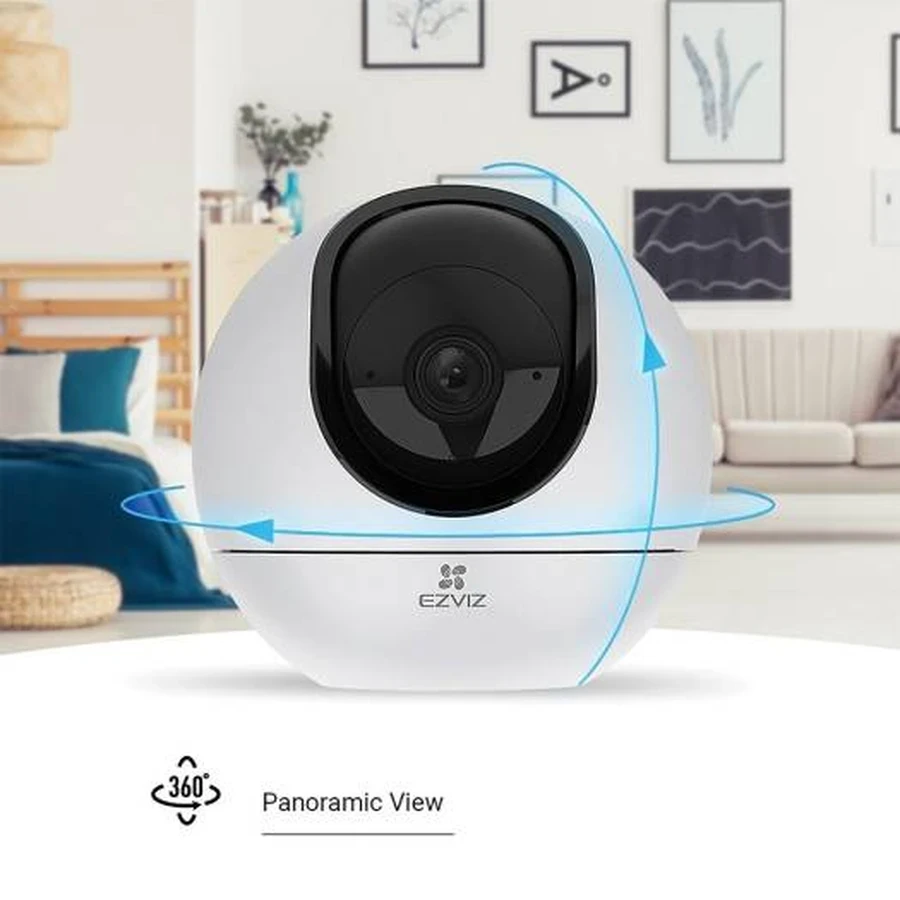 EZVIZ C6 2K⁺ AI Pan-Tilt Camera - Dual-Band Wi-Fi, Pet/Human Detection, Two-Way Talk, 4mm Lens (CS-C6-A0-8C4WF)