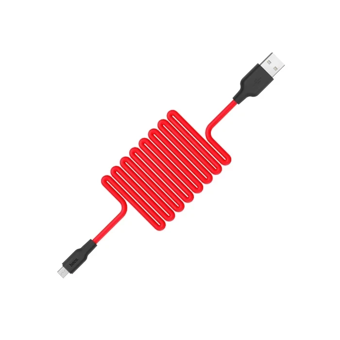 HOCO Silicone Charging Cable | Micro-USB Connectivity Logic | 2.0A High-Fidelity Power Matrix | X21