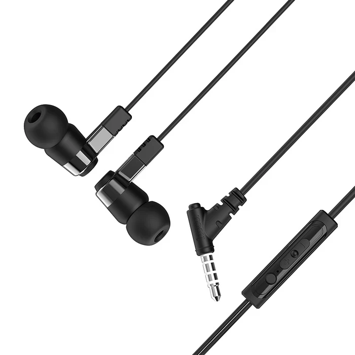 HOCO AMAZING RHYME Universal Wired Earphone with Microphone | 10mm Driver | Black, White Finish | M52