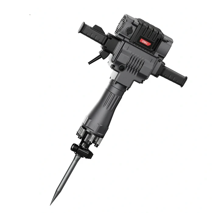 Deli Tools 2100W Heavy Duty Demolition Breaker | 85J Impact Energy 22.5kg Industrial Jackhammer with 65mm Cylinder, SDS-HEX Chuck & BMC Case | EDE-DG30-1E