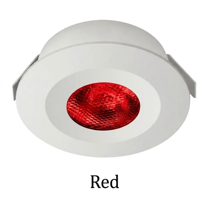 Panasonic Recessed 2W Mini LED Spotlight | Prismatic Glare-Free 2kV Surge Protected 140-275V Cabinet & Accent Light in White, Warm, Blue, Green & Red | PSPM01 Series