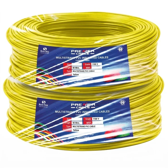 Premier Wires 1100V Professional Multi Strand Flexible Copper Electrical Cable | 1.0 to 16.0 SQ. MM. House & Panel Wiring Cable | Red, Yellow, Blue & Black