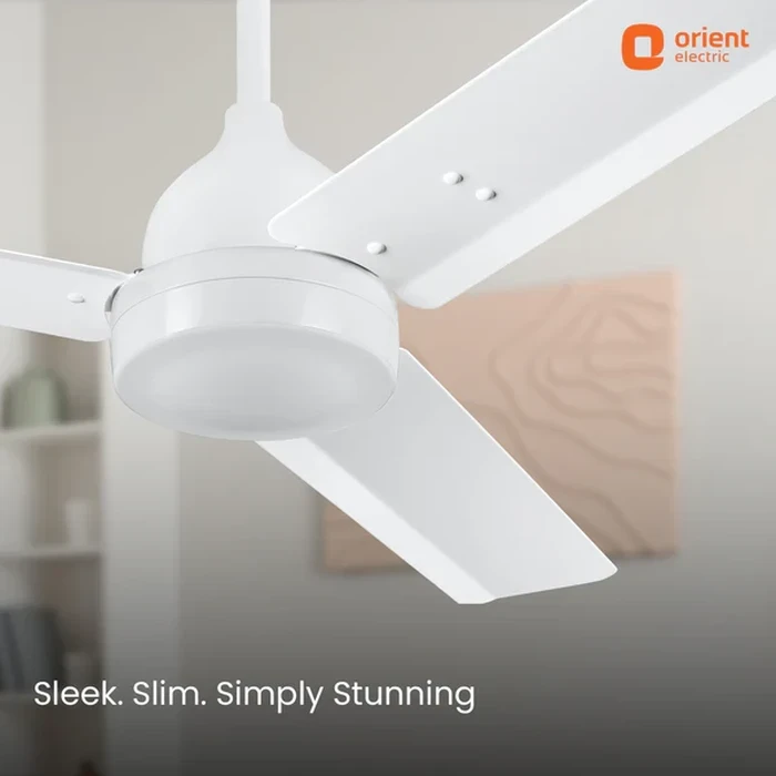 Orient Ecotech Neu 1200mm BLDC Ceiling Fan with Remote | 5-Star Energy Efficiency 32W Motor | 350 RPM High-Speed 220 CMM Air Delivery | Inverter Compatible Silent Operation
