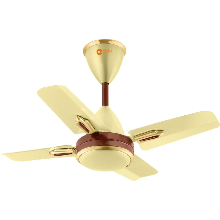 Orient Quasar Ornamental 600mm Decorative Ceiling Fan | 850 RPM High-Speed 4-Blade Air Thrust | 55W Premium Silent Motor Advanced Lacquer Finish