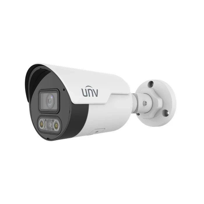 UNV4MP Dual-Light Bullet Network Camera | 4.0mm Lens 120dB WDR Human/Vehicle Detection Built-in Mic IP67 PoE CCTV  IPC2124LE-ADF40K-DL3