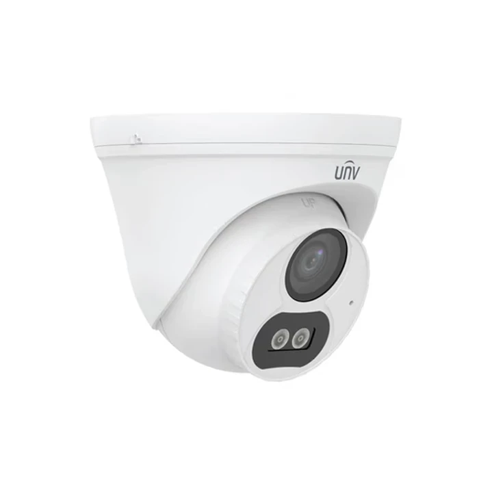 UNV 2.0 MP ColorHunter 1080P Full HD Turret Dome Camera | Uniview IP67 Weatherproof PoE Smart Dual-Light CCTV with Built-in Mic | IPC3612LB-AF28K-DL2