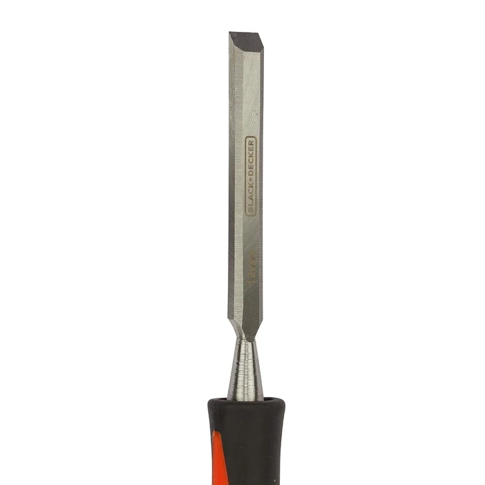 BLACK+DECKER 3-Piece High-Carbon Steel Bevel-Edge Wood Chisel Set (12mm, 18mm, 25mm) | Wooden Handle Joinery & Mortising Carpentry Kit | BDHT16695 / BDHT16696 / BDHT16697