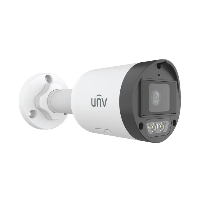 UNV 4.0 MP ColorHunter 1440P Quad HD Mini Bullet Camera | Uniview IP67 Weatherproof PoE Smart Dual-Light CCTV with Built-in Mic | IPC2124LB-AF40K-DL2
