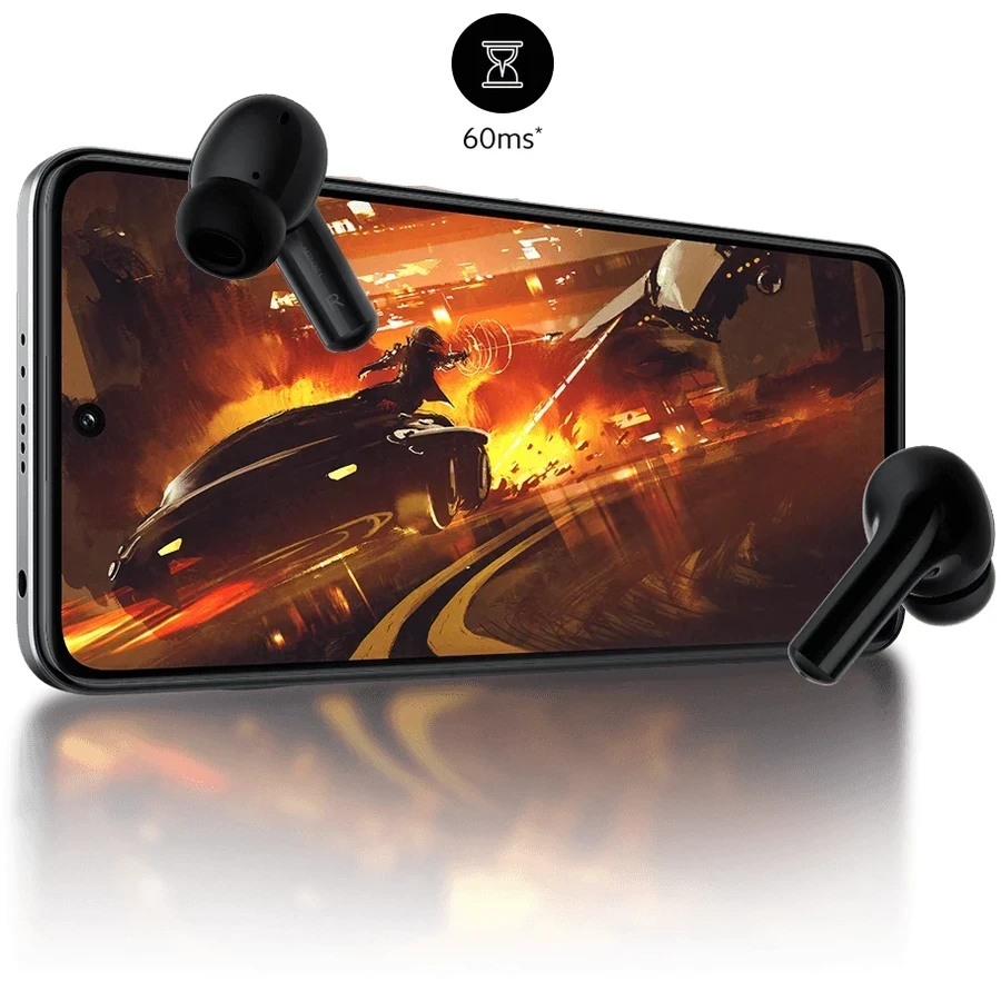 Redmi Buds 5A TWS Earbuds - Bluetooth 5.4, 12mm Driver, ENC & Google Fast Pair, IPX4 (Black/White)