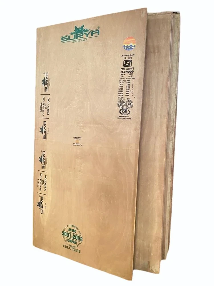 Surya Waterproof Plywood Series | Multi-Thickness High-Grade Wood Substrate Panels | Premium Synthetic Plastic Resin Bonded Matrix with 100% Core Moisture Ingress Protection