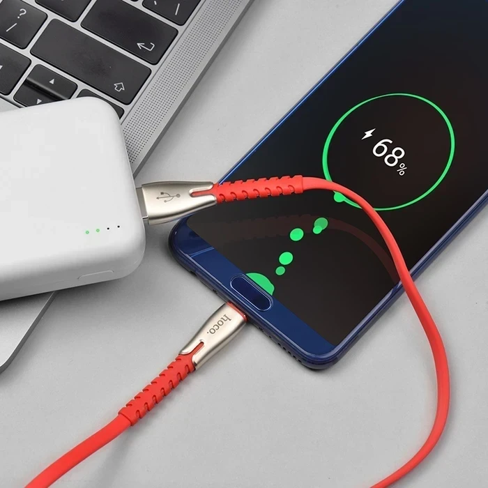 Hoco Core Charging Cable | Type-C Connectivity Logic | Nickel-Zinc Alloy & TPE Matrix | U58