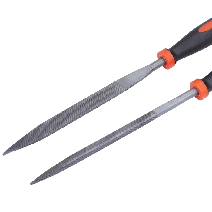 BLACK+DECKER 6-Piece Precision Alloy Steel Needle File Set | Ergonomic Anti-Slip Grip Jewelry & Craft Deburring Kit | BDHT22148