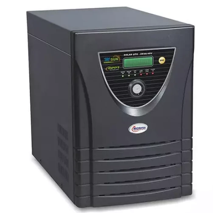 Microtek 3KVA 48V Pure Sine Wave Heavy Duty Hybrid Solar PCU Inverter | High Efficiency MPPT Solar Charger & Smart Real-Time LCD Monitoring | SOLAR PCU MPPT BASED 3KVA/48V