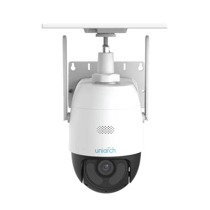 Uniarch 3MP 4G Solar Battery Outdoor 360° Pan & Tilt Security Camera with AOV Low Power Mode, 30m Color Night Vision & 512GB Support | Model No. UHO-P2G-M3F4D