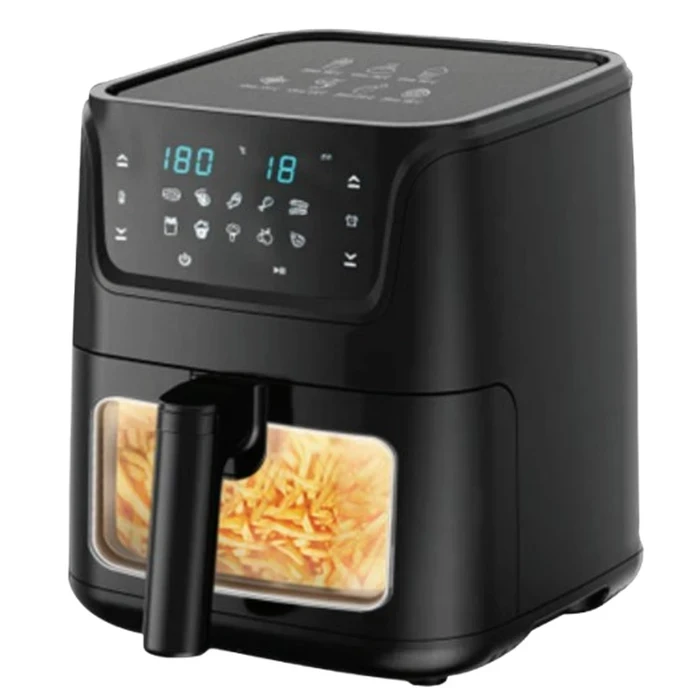 Yasuda Digital Display Air Fryer with Viewing Window | Oil-Free Healthy Frying Even Heat Distribution | 80°C to 200°C Touch Control LED Multiple Presets | YS-AF601, YS-AF801 & YS-AF1001