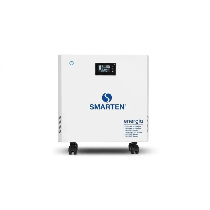 Smarten ENERGIQ All-In-One 100Ah LiFePO4 Lithium-Ion Integrated Solar & Inverter Energy Storage System (12.8V / 25.6V / 51.2V) with Smart BMS | ENERGIQ ALL IN ONE