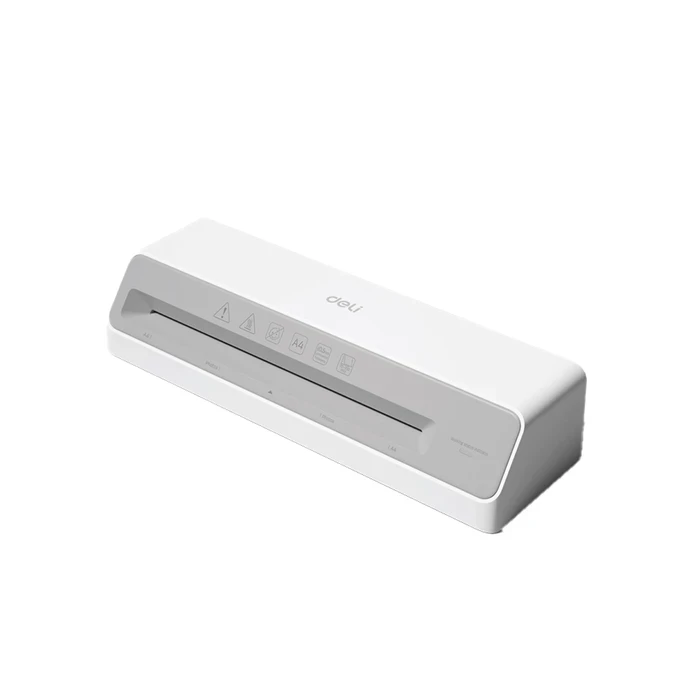 Deli Compact A4 Personal Desktop Laminator | 270mm/min Dual-Roller Thermal Sealer | Overheating Protection & 5-Min Preheat | ET100