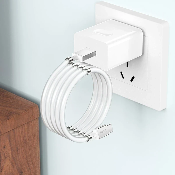 Hoco Magic Magnetic Charging Cable | 10-Magnet Tangle-Free Logic | Stainless Steel Connectivity Matrix | U91