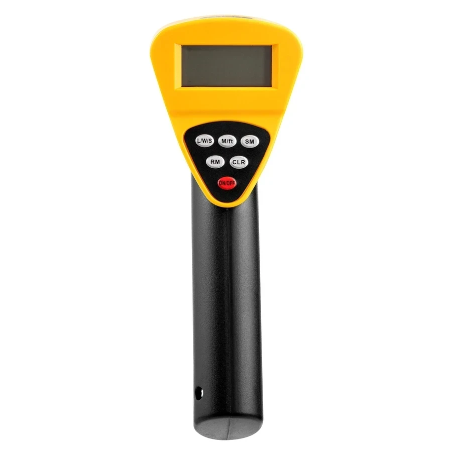 Deli 300mm (12.5") Professional Digital Distance Measuring Wheel | Metric/Imperial Electronic Survey Meter with Large Backlit LCD, 5 Data Memory & 3-Stage Folding Handle | EDL4179 (Yellow)