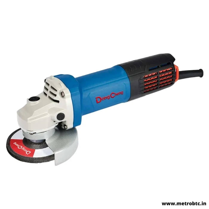 Dongcheng 4" Lightweight Electric Angle Grinder | 13,000 RPM High-Speed Metal Cutting & Surface Grinding Station | DSM17-100