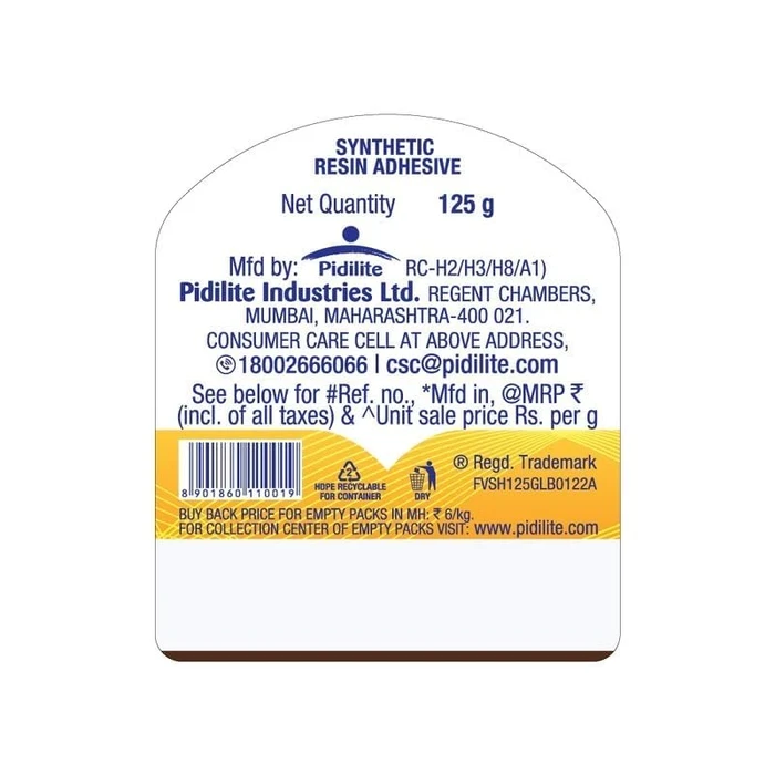 Pidilite Fevicol SH White Adhesive | Ultimate Wood Bonding Logic | 125g - 10kg Tier