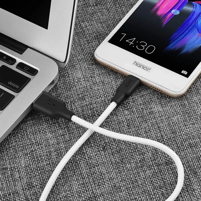 HOCO Silicone Charging Cable | Micro-USB Connectivity Logic | 2.0A High-Fidelity Power Matrix | X21