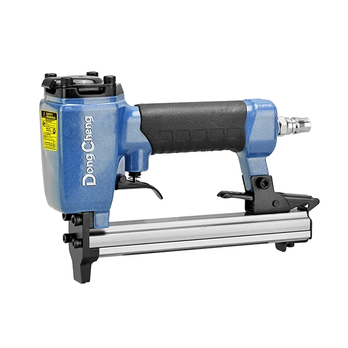 Dongcheng D03-1013J Pneumatic Fine Wire Air Stapler | 4-7 Bar Touch-Switch Continuous Nailing with 100-Staple Hard-Oxidized Aluminum Magazine | D03 Series