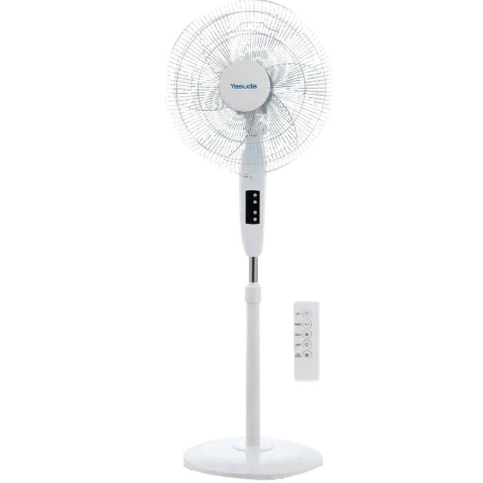 Yasuda 16" Stand Fan | High-Velocity Normal Speed Matrix | Remote Control Interface Shield | YS-ST870GR