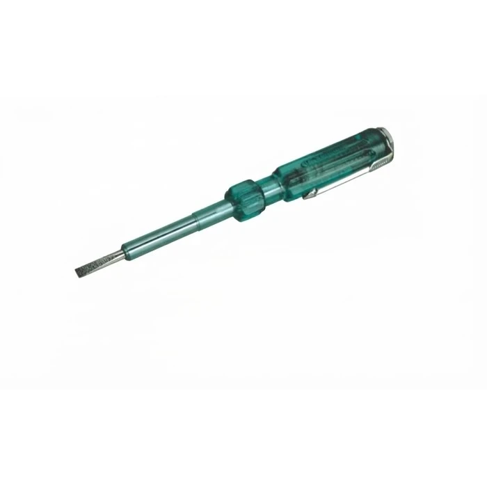 BAUM Heavy-Duty Electrical Tester Pen 100V-500V | Premium Chrome Vanadium Steel Blade & Neon Indicator | Model ART 318 (Yellow / Green)