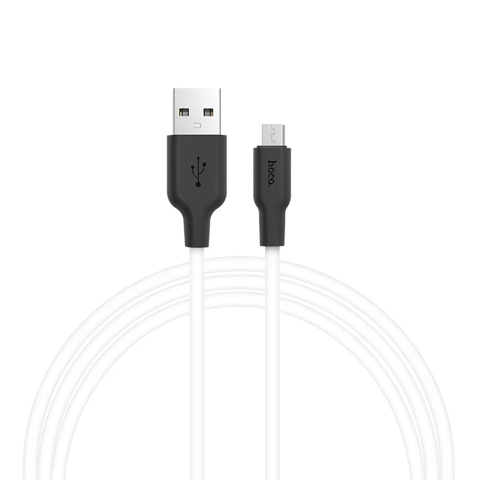 HOCO Silicone Charging Cable | Micro-USB Connectivity Logic | 2.0A High-Fidelity Power Matrix | X21