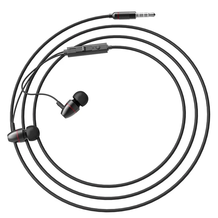 HOCO MAGNIFICENT Universal Wired Earphones with Mic | 10mm Driver | Black, Red, Silver Finish | M59