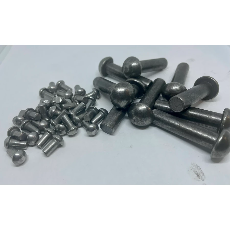 Heavy-Duty MS Solid Rivets | Round & Flat Head Options | Premium Mild Steel Fasteners for Structural Steelwork, Bridges, and Heavy Industrial Fabrication