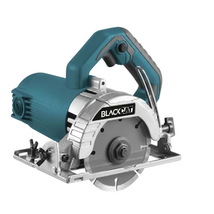 BLACKCAT 1300W 110mm Electric Marble & Tile Cutter 11000 RPM | Heavy-Duty Granite, Concrete & Masonry Circular Saw with Spanners | INMC1300E