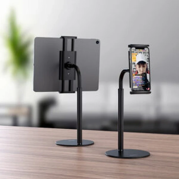 Hoco Soaring Series Metal Desktop Stand | Unrestricted Flexible Rod Angular Matrix | Heavy Carbon Steel Stability Base | PH30