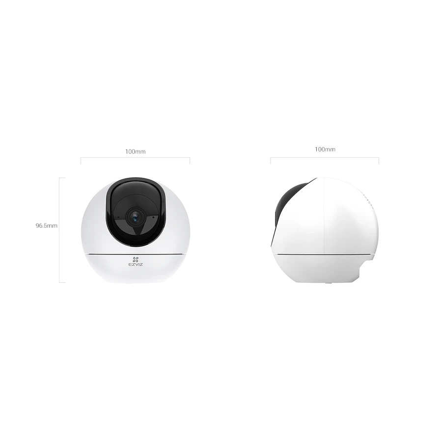 EZVIZ C6 2K⁺ AI Pan-Tilt Camera - Dual-Band Wi-Fi, Pet/Human Detection, Two-Way Talk, 4mm Lens (CS-C6-A0-8C4WF)
