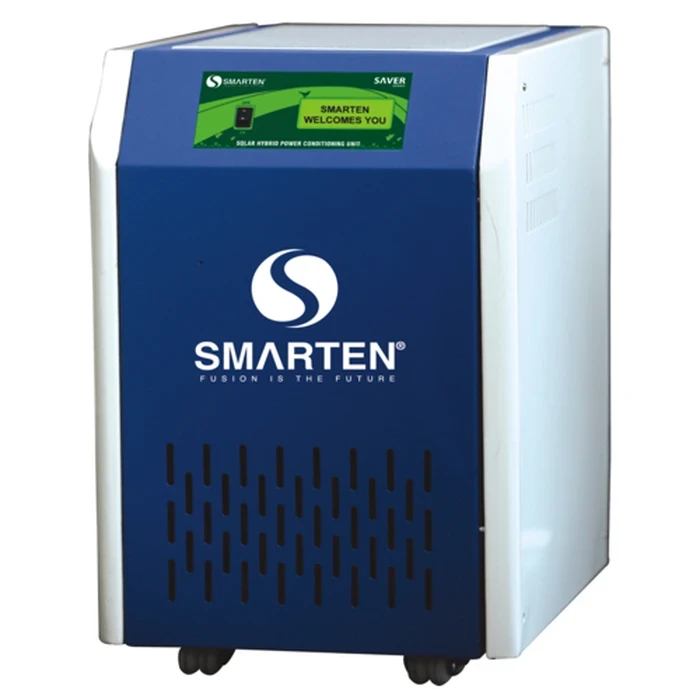 Smarten Saver Series 5500VA (5.5 kVA) 48V Pure Sine Wave Heavy-Duty Commercial Solar PCU with Built-in PWM Controller, Bypass Switch, Triple MCB & Zero-Volt Recovery | SAVER 5500 (48V)