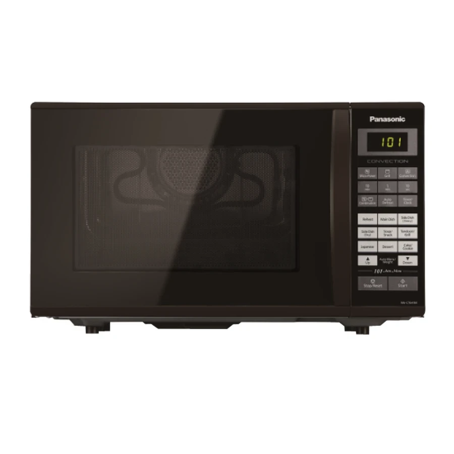 Panasonic NN-CT645BFDG 27 Litre Convection Oven | Twin Turbo Cooking | Stainless Steel Cavity | Micro, Grill & Convection Modes | Black Finish