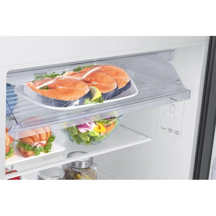 Samsung 396L RT41DG6A2BB1HL Double Door Refrigerator | Wi-Fi SmartThings AI Energy Mode 5-in-1 Convertible Twin Cooling Toughened Glass Real Steel