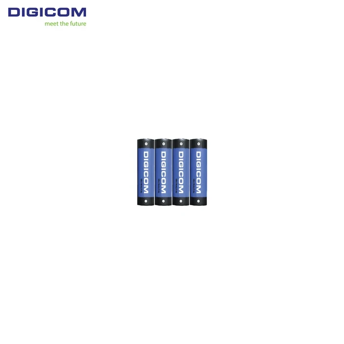 Digicom AA Heavy Duty Batteries R6P-4S | Long Lasting Power Logic | Leak Resistant & Trusted Energy System | 4 Pcs Shrink Pack