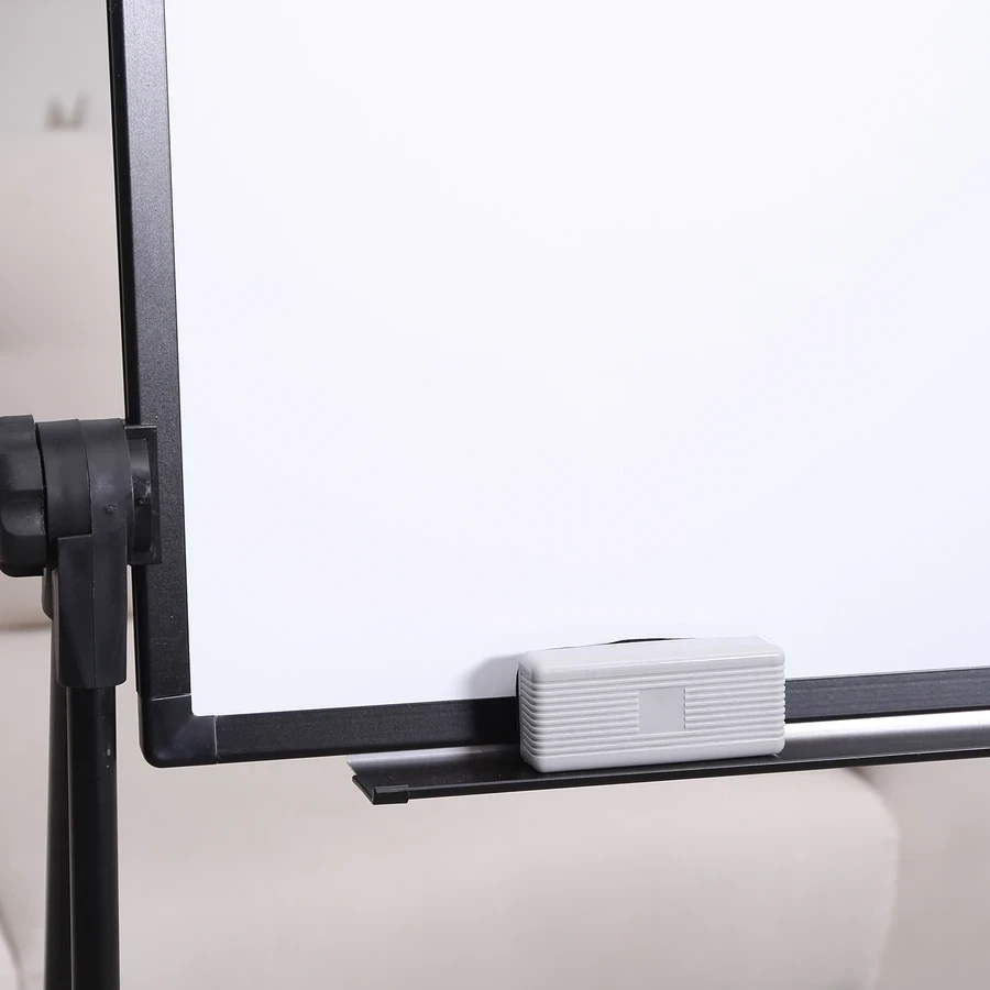 Deli Whiteboard Foam Eraser (110x50x40mm) | PP/Foam/Sponge/Lint Multi-Layer Dry-Erase Board Duster (Light Grey) | E7810