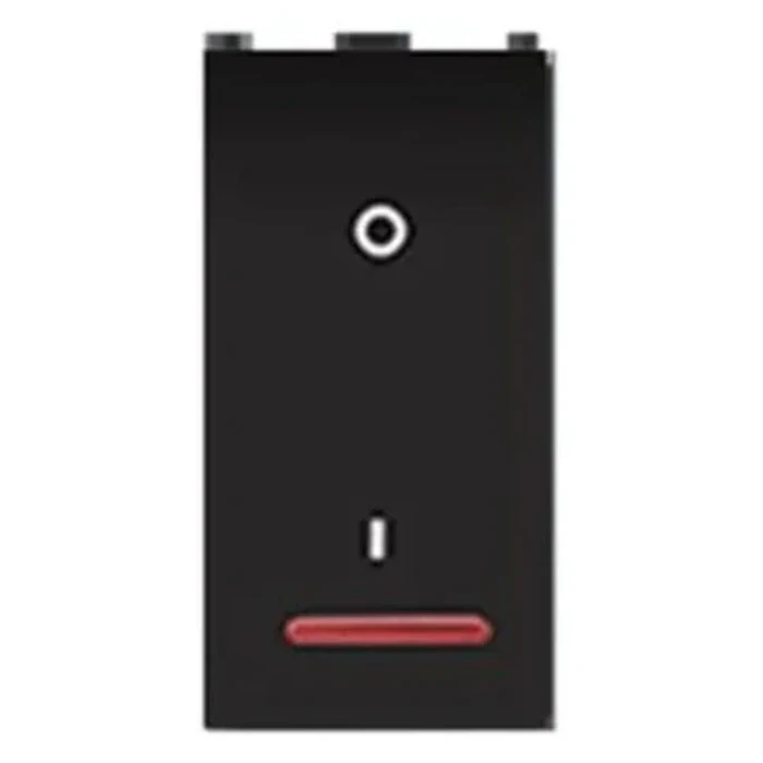 Anchor Roma 66325B 25A 1-Way Switch with Indicator | Ultra-Heavy-Duty Power Logic | 1-Module Compact | Flame Retardant Shield