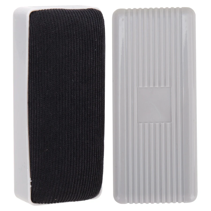 Deli Whiteboard Foam Eraser (110x50x40mm) | PP/Foam/Sponge/Lint Multi-Layer Dry-Erase Board Duster (Light Grey) | E7810
